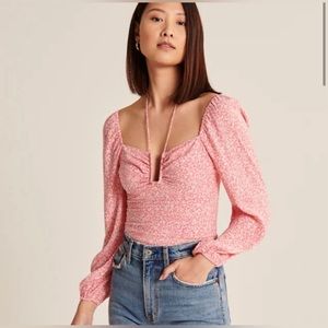 Abercrombie Long Sleeve Silk Top